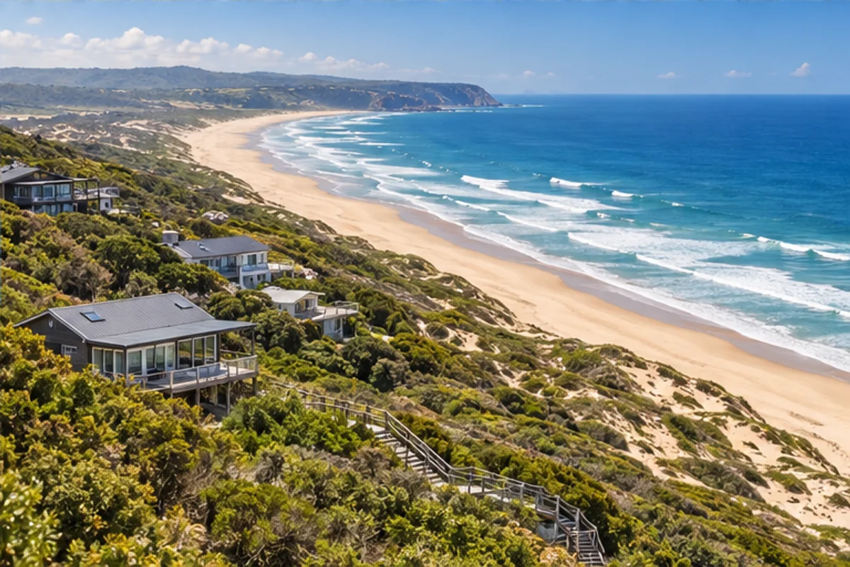 Landscape and properties in Brenton On Sea, Knysna