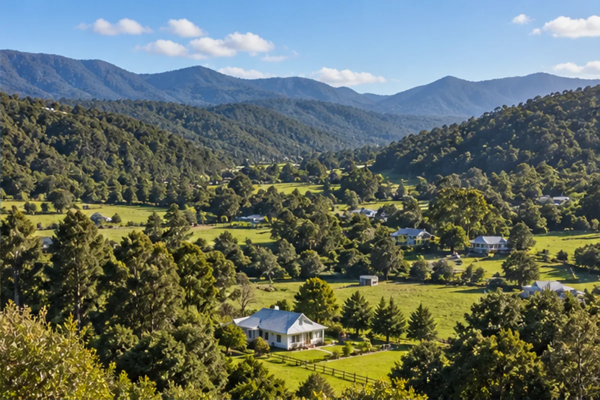 Landscape and properties in Drie Valleyen, Wilderness