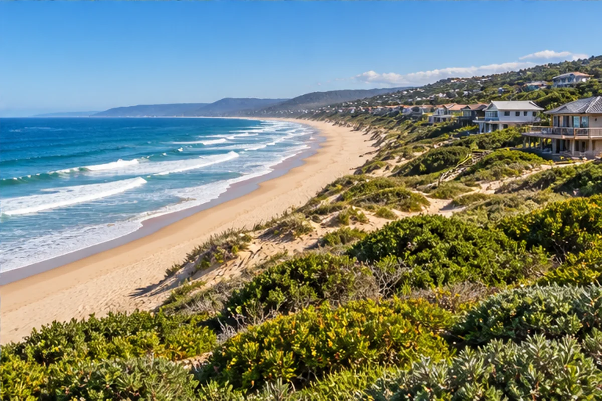 Landscape and properties in Glentana, Mossel Bay