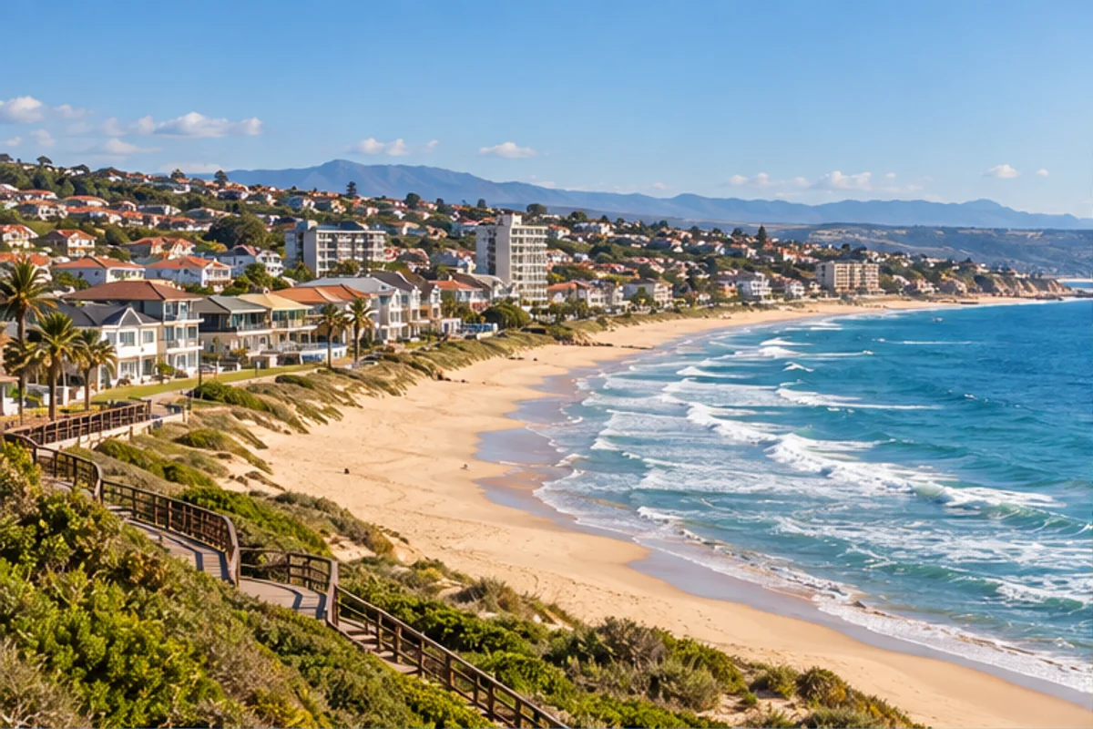 Landscape and properties in Hartenbos, Mossel Bay