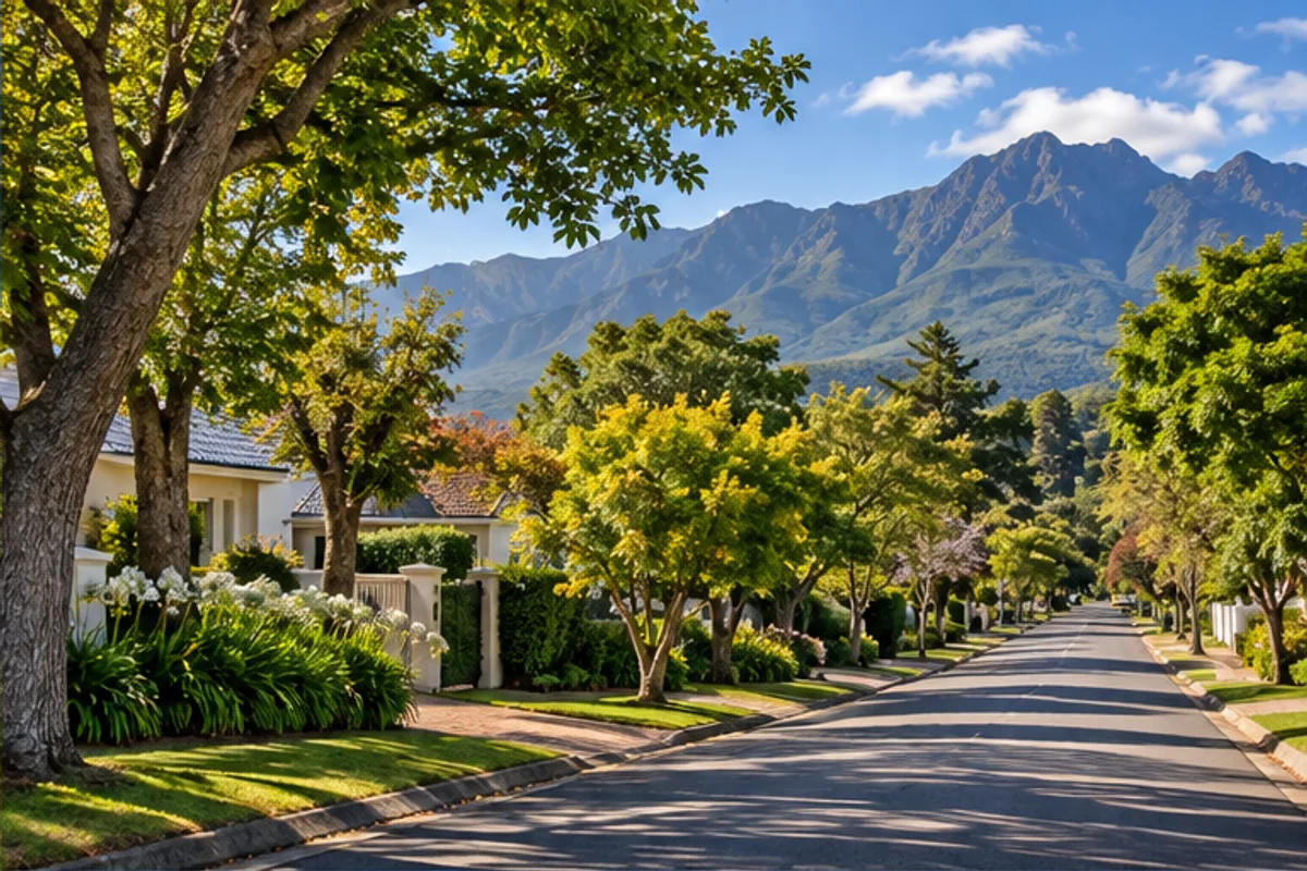 Landscape and properties in Heatherlands, George