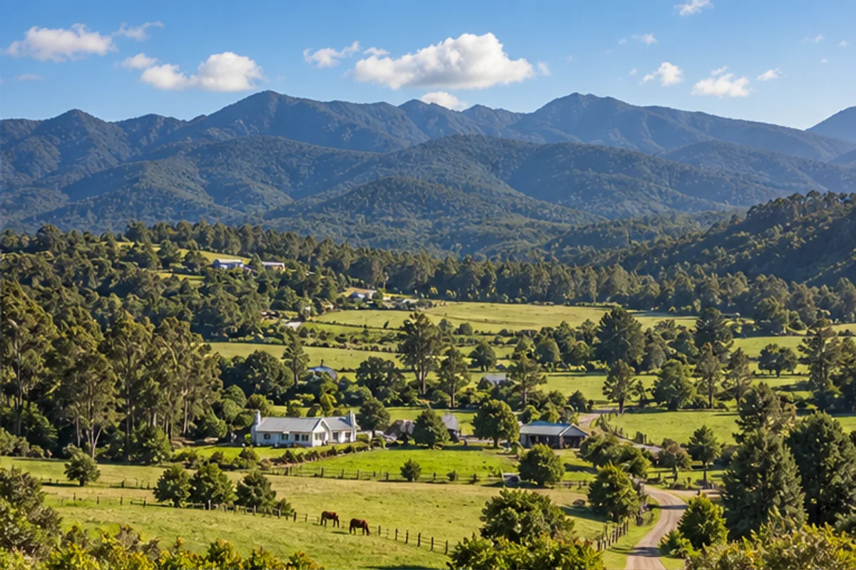 Landscape and properties in Hoekwil, Wilderness