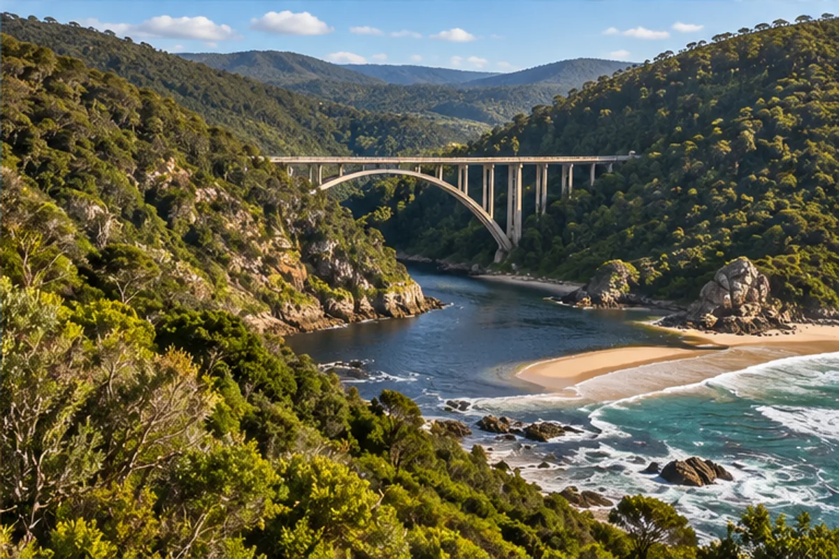 Landscape and properties in Kaaimans, Wilderness