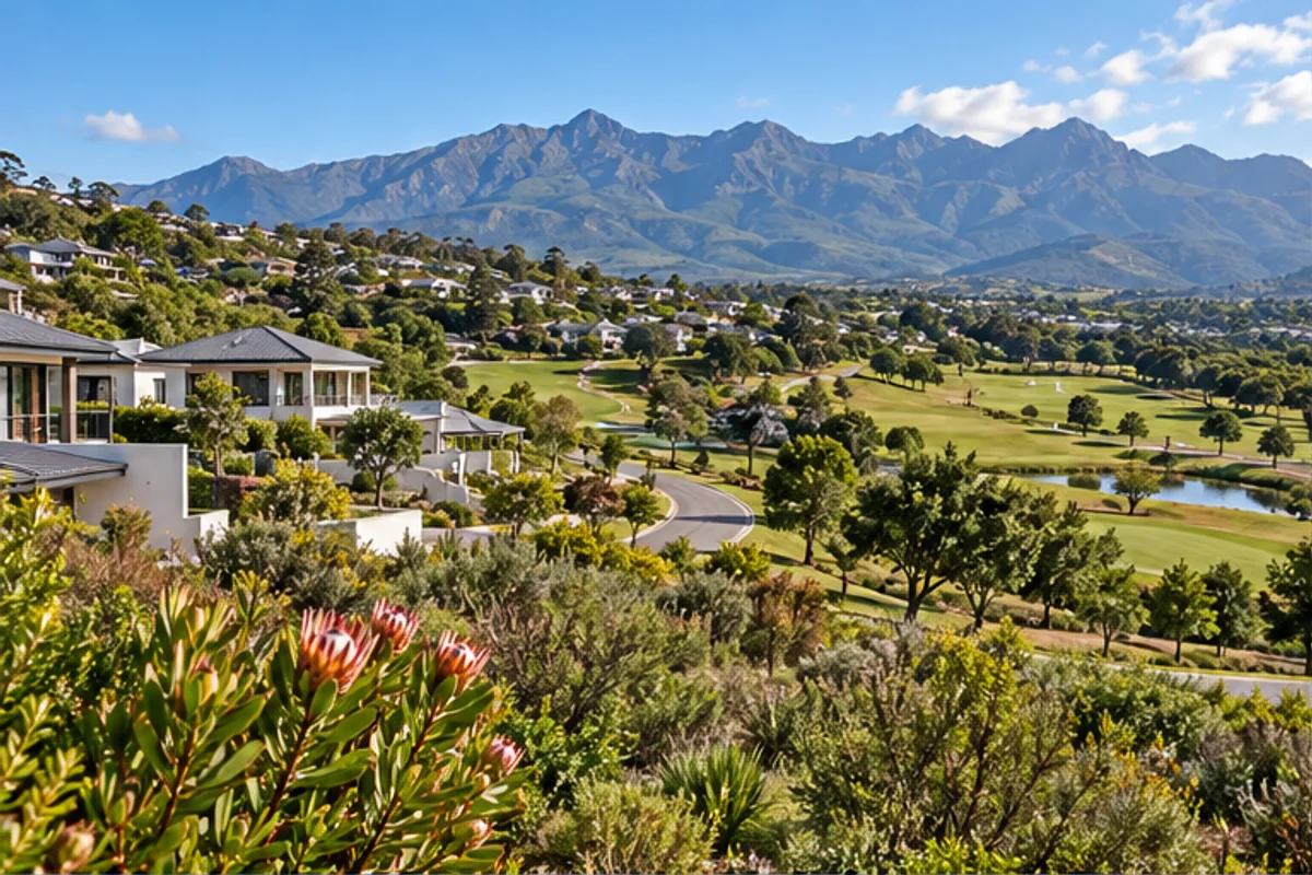 Landscape and properties in Kraaibosch, George