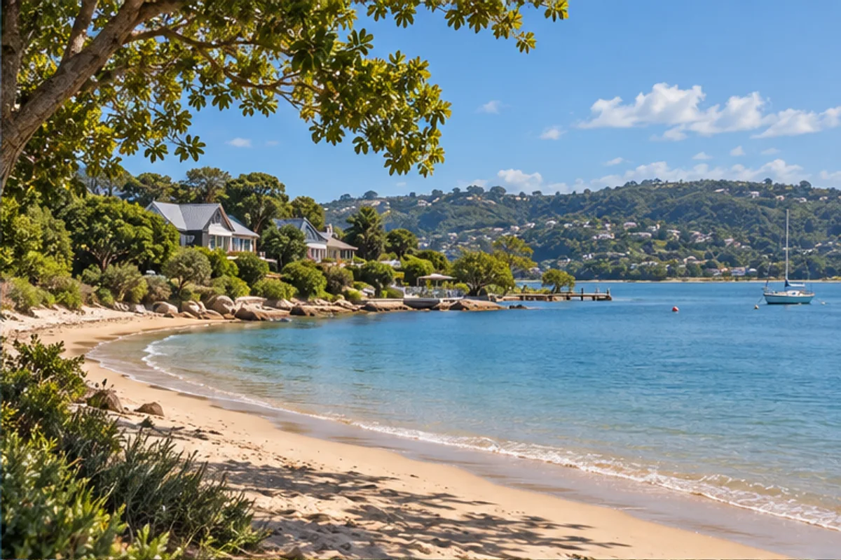 Landscape and properties in Leisure Isle, Knysna