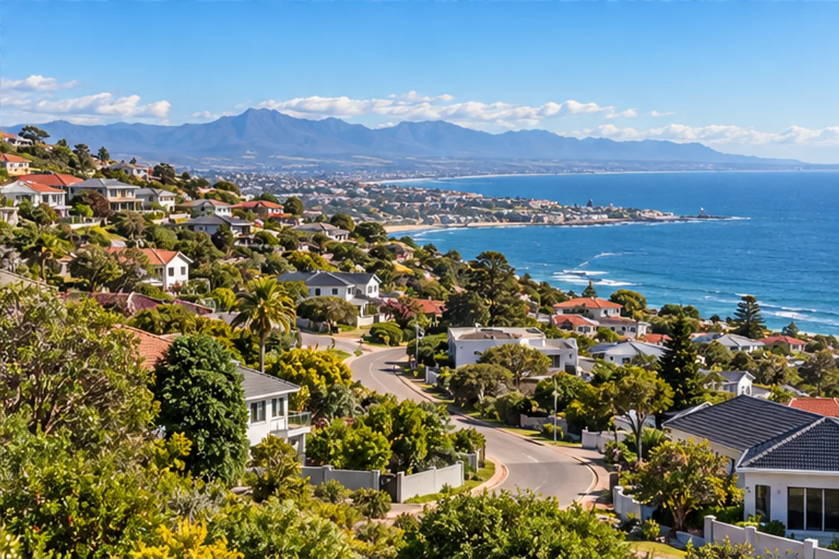 Landscape and properties in Linkside, Mossel Bay