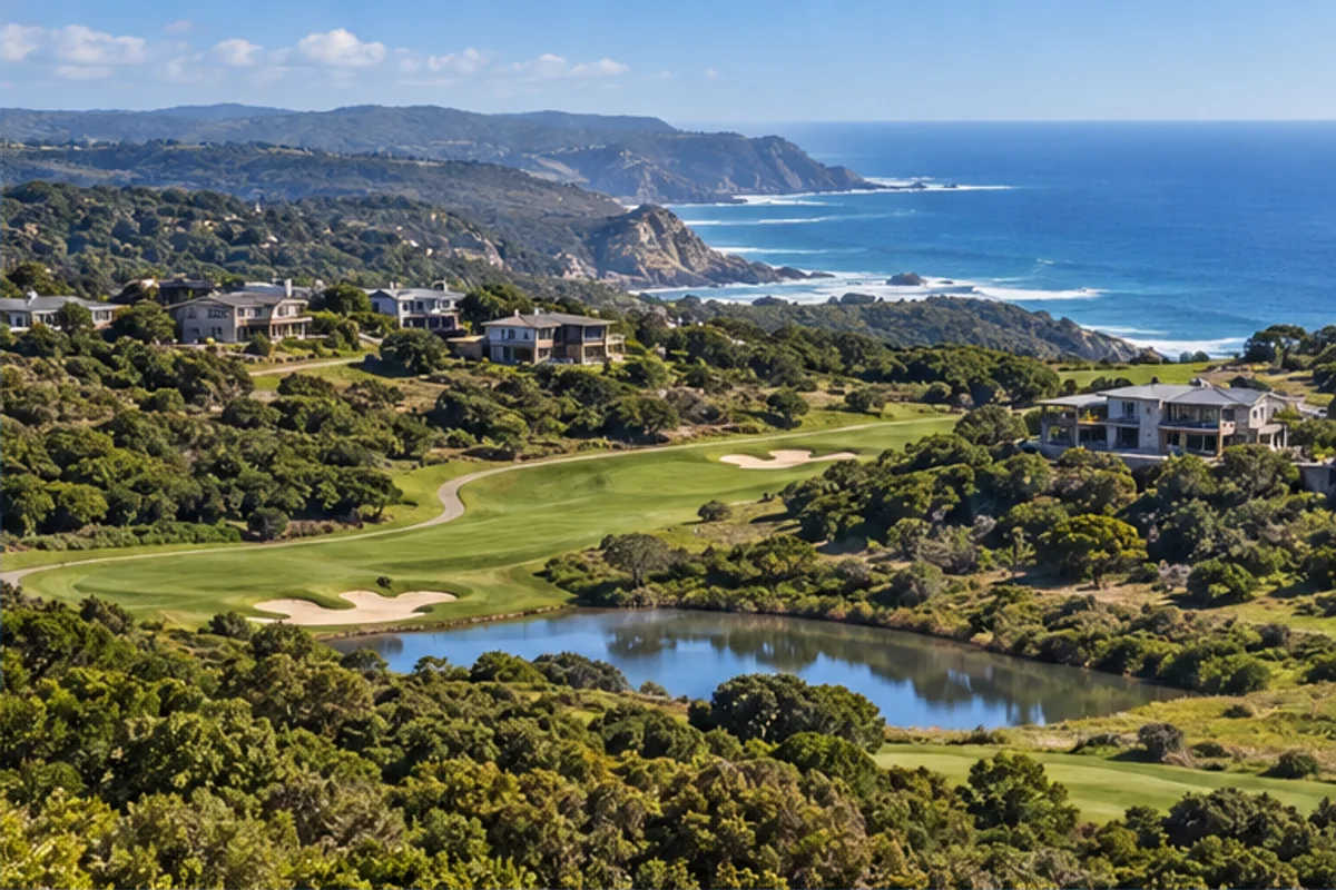 Landscape and properties in Pezula, Knysna