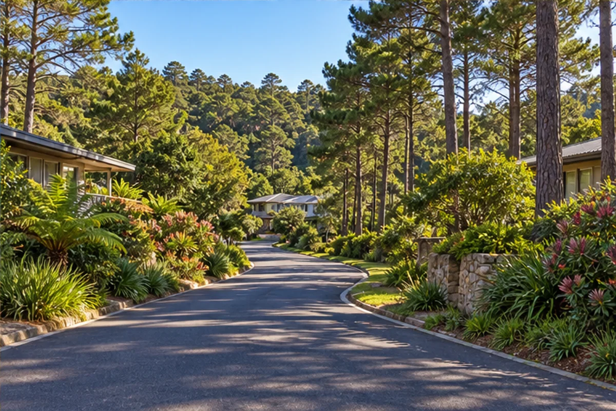 Landscape and properties in Pine Dew, Wilderness