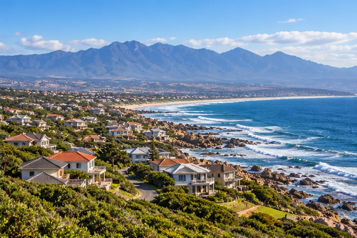 Landscape and properties in Reebok, Mossel Bay
