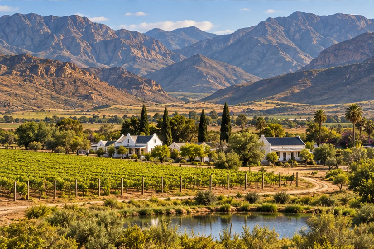 Landscape and properties in Schoemanshoek, Oudtshoorn