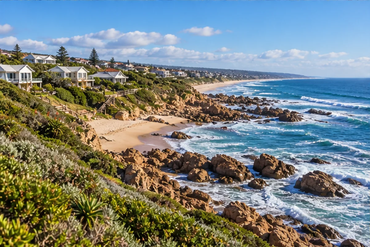 Landscape and properties in Tergniet, Mossel Bay