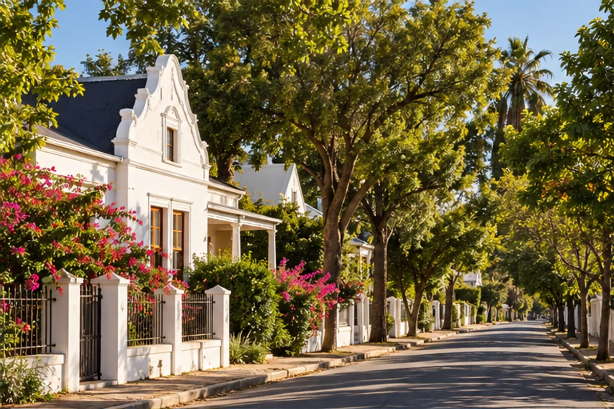 Landscape and properties in Wesbank, Oudtshoorn